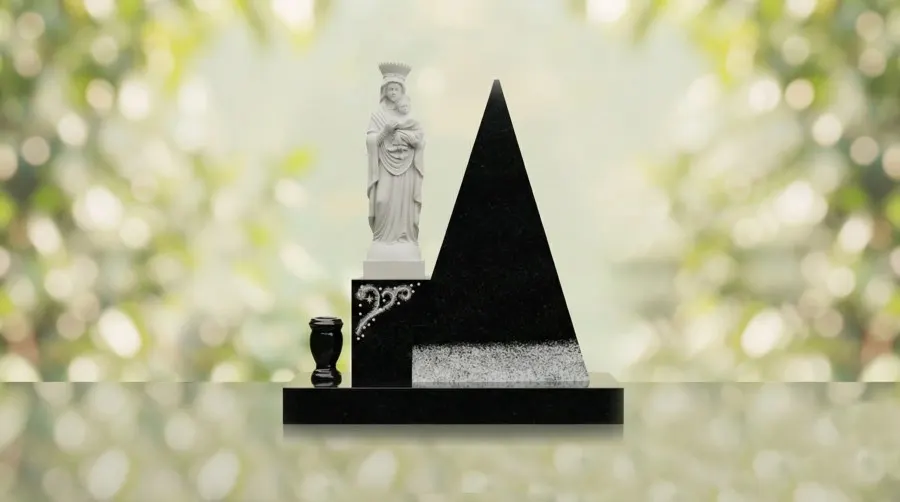 Our Lady Obelisk Headstone