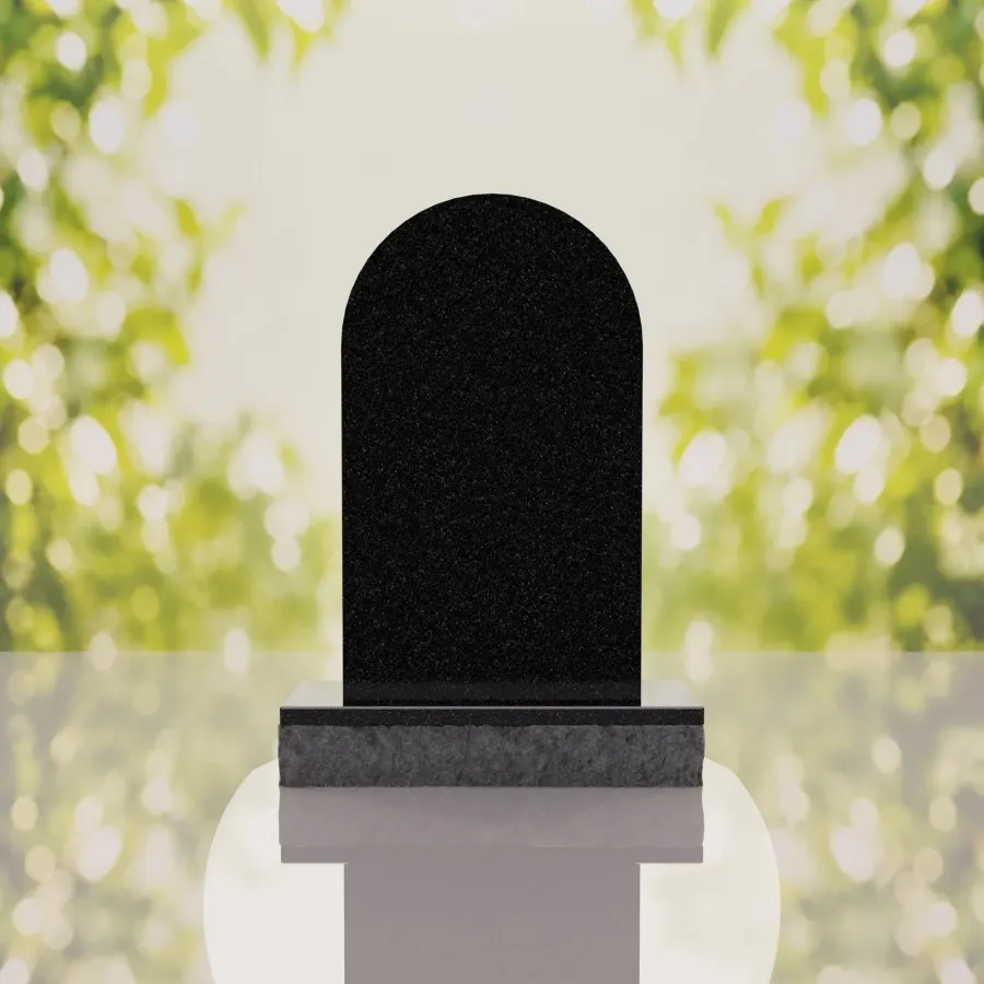 Our Lady of Guadalupe Catholic Granite Headstone view 3