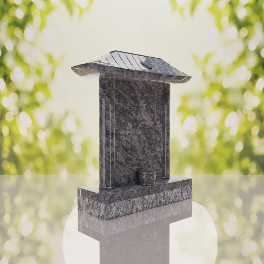 Pagoda Roof Granite Memorial view 2
