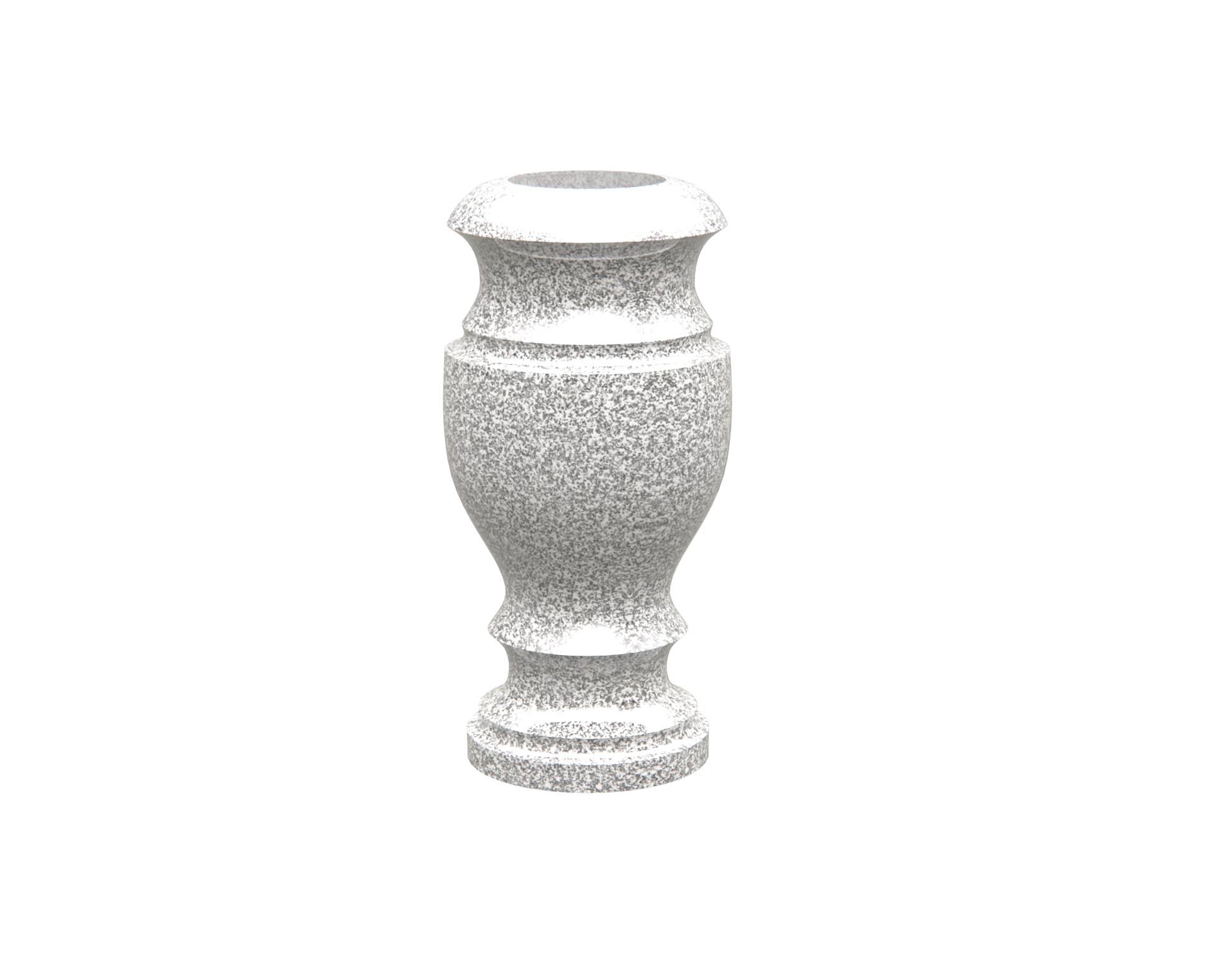 Premium Granite Cemetery Vase — Tall Profile