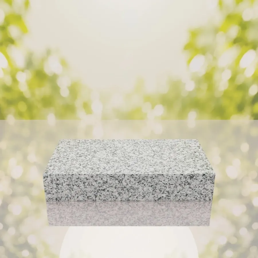 Raised Polished Flat Granite Grave Marker view 4