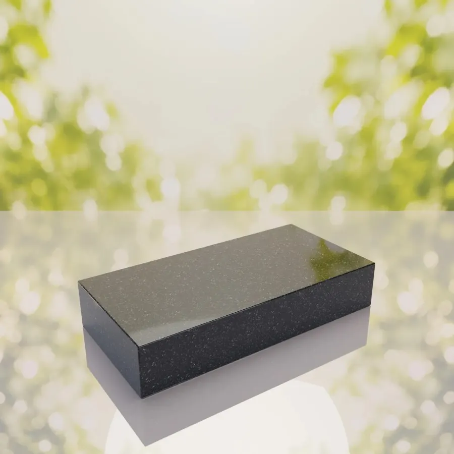 Raised Polished Flat Granite Grave Marker