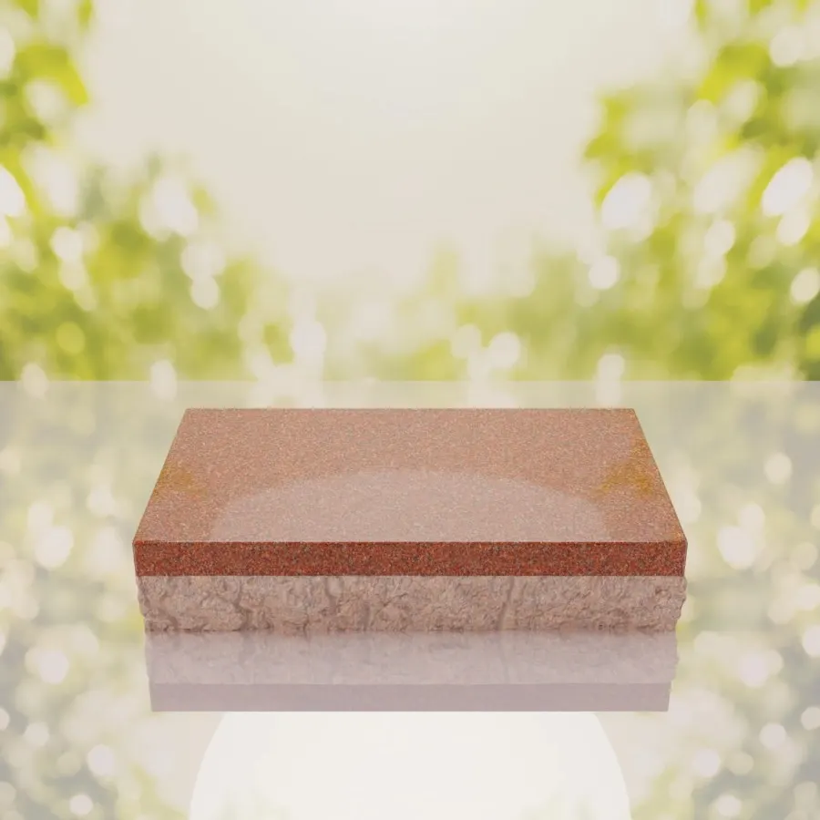 Rock Base Bevel Granite Grave Marker view 4