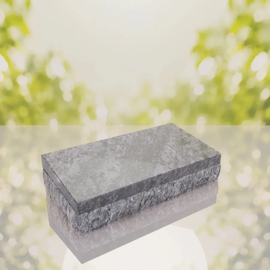 Rock Base Bevel Granite Grave Marker