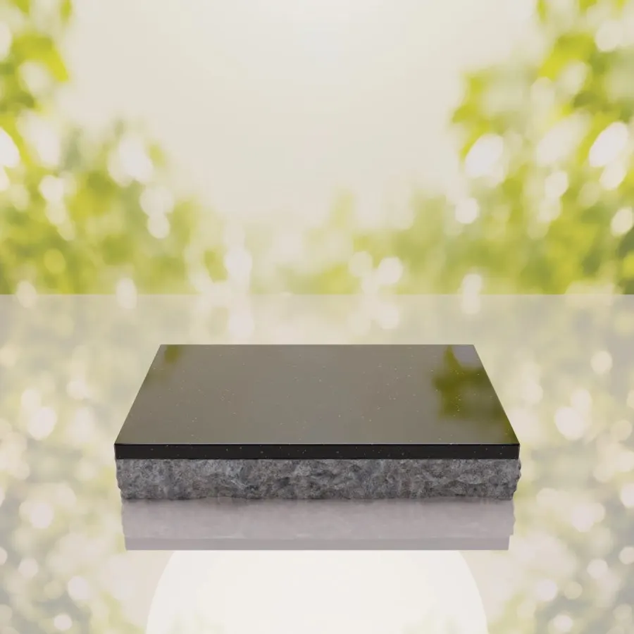 Rock Edge Flat Granite Grave Marker view 2
