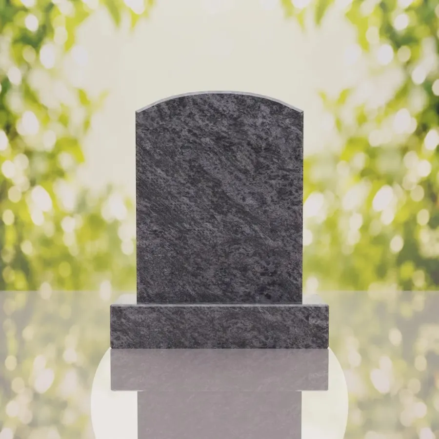 Round Top Upright Headstone 20 x 4 x 24 view 2