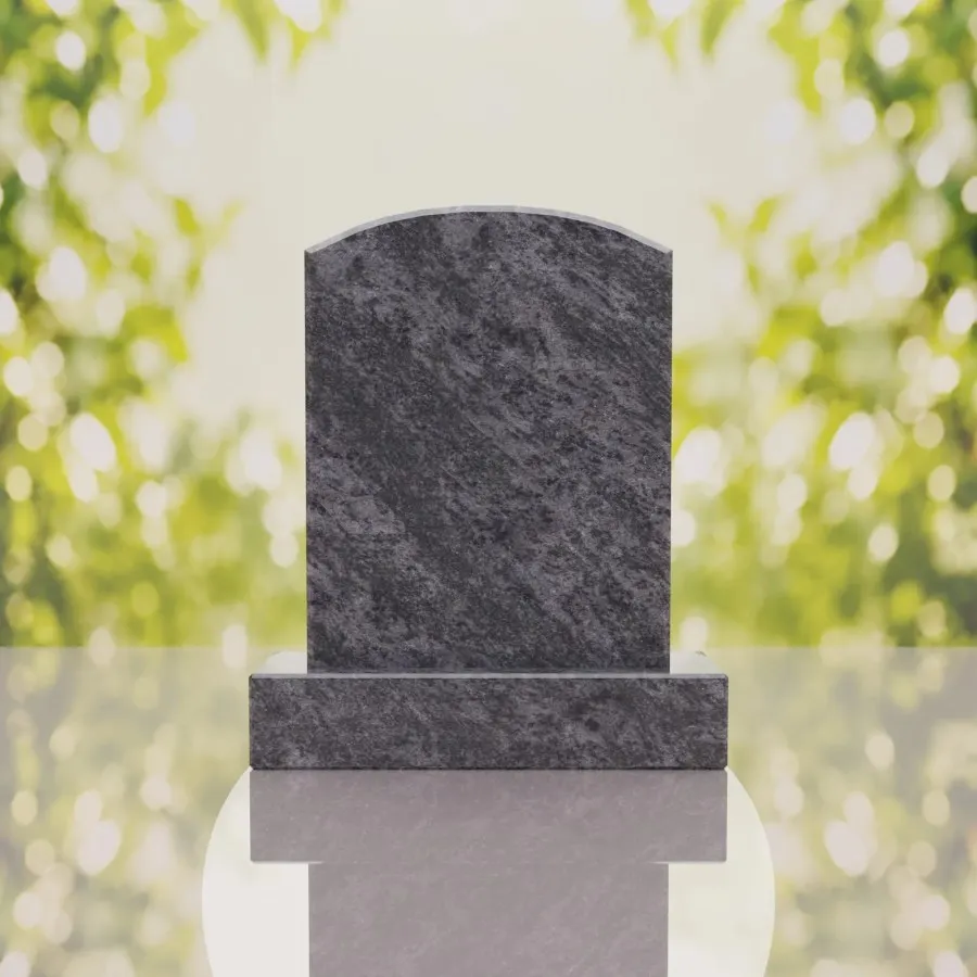 Round Top Upright Headstone 20 x 4 x 24 view 3