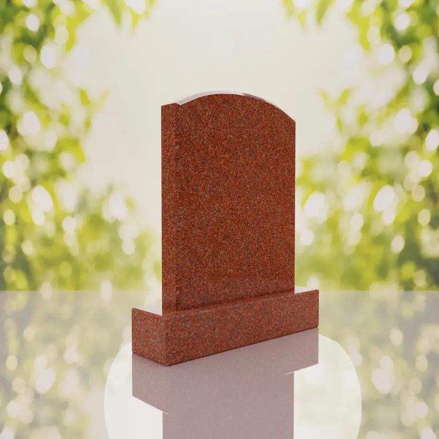 Round Top Upright Headstone 20 x 4 x 24 view 4
