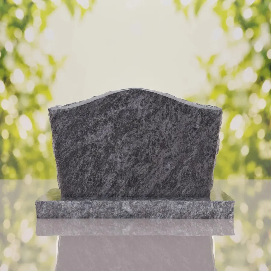 Serpentine Upright Granite Headstone 30 x 6 x 24 view 2