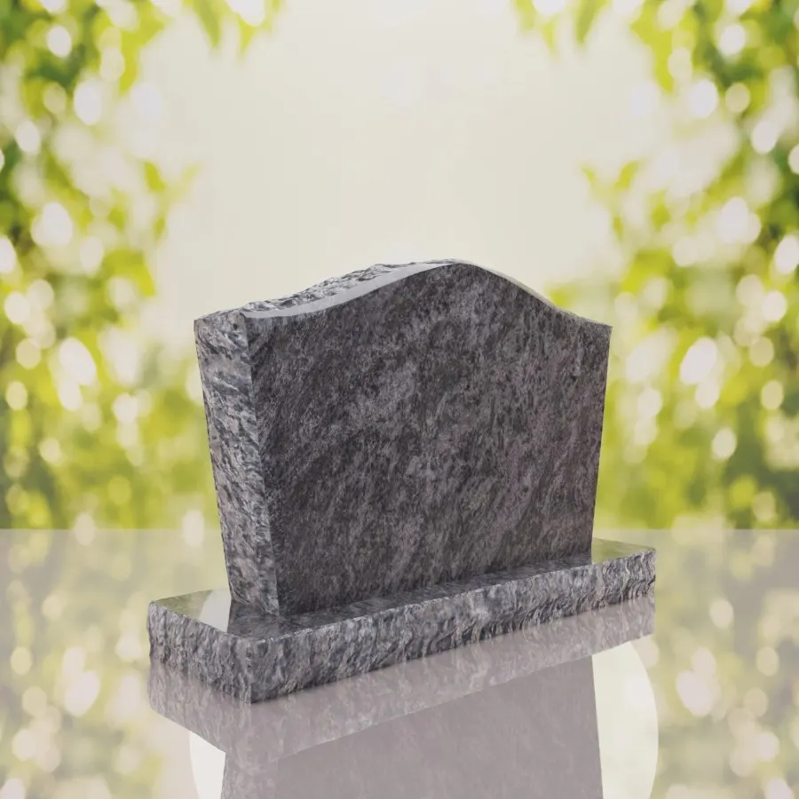 Serpentine Upright Granite Headstone 30 x 6 x 24 view 3