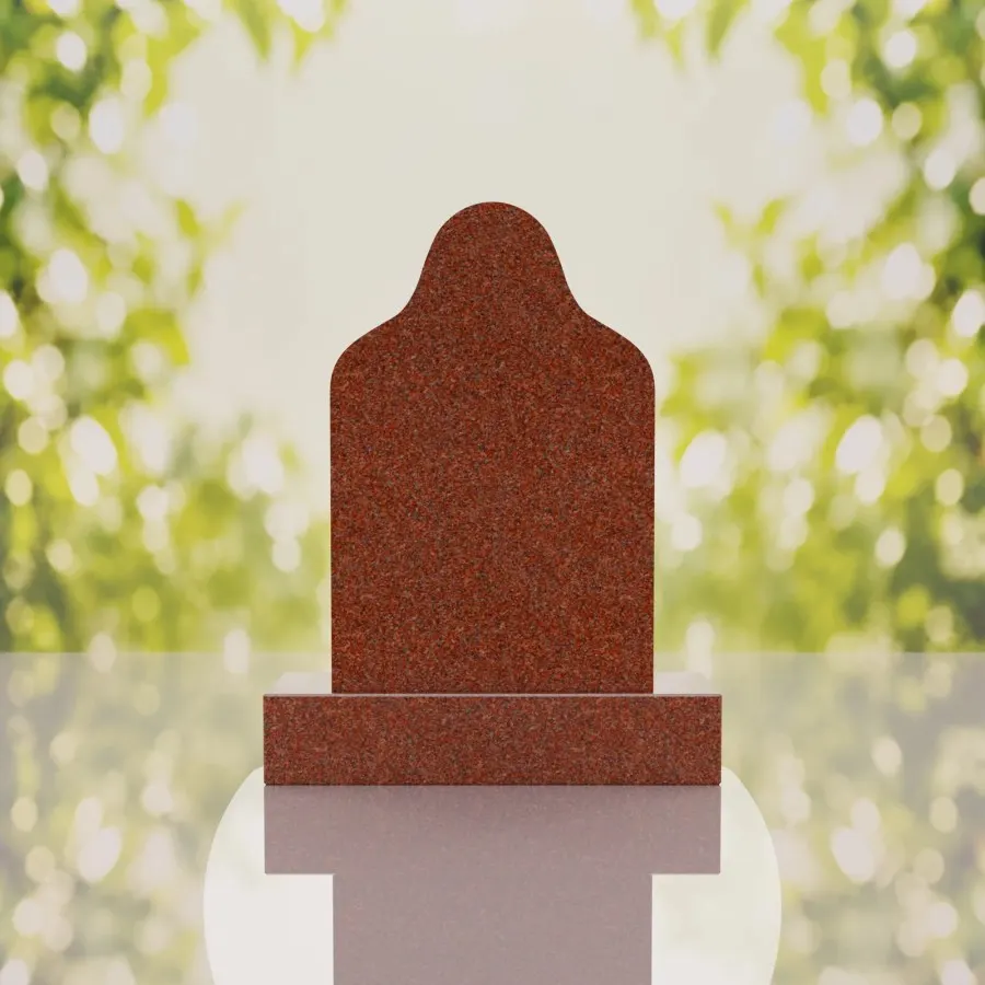 Sacred Heart of Jesus Catholic Granite Headstone 20 x 5 x 30 view 3