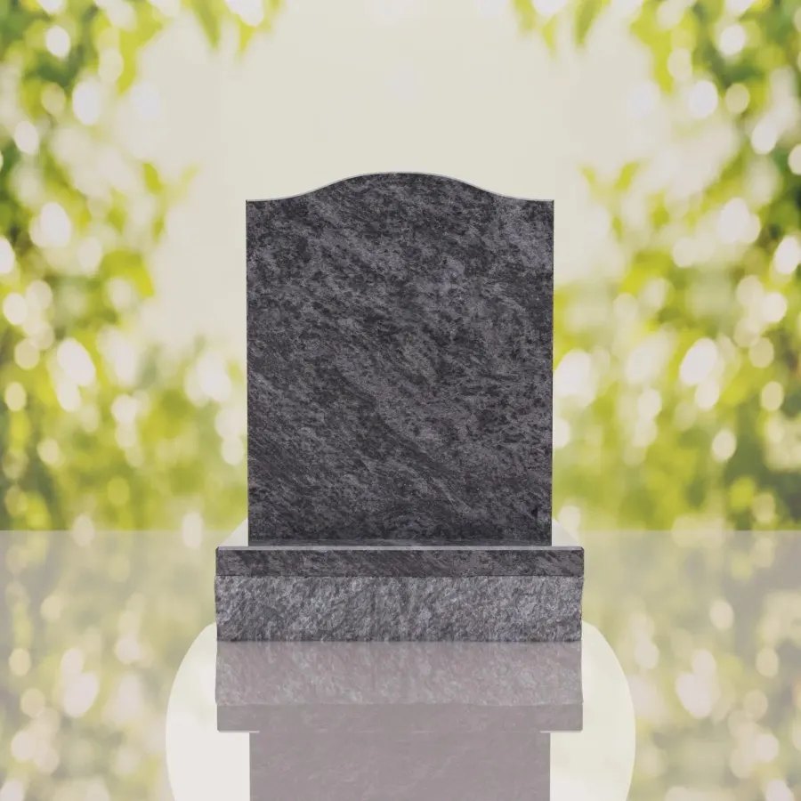 Serp Top Upright Headstone view 2