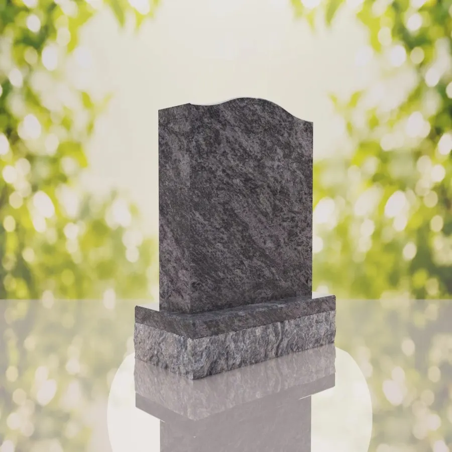 Serp Top Upright Headstone view 3