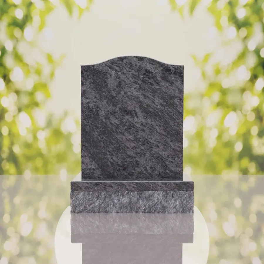 Serp Top Upright Headstone view 4