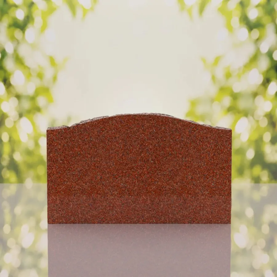 Serpentine Top Slant Granite Headstone 24 x 10 x 16 view 3