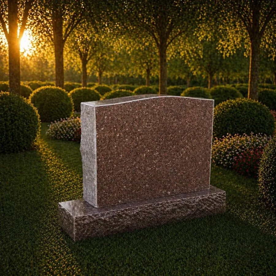 Serpentine Top Upright Headstone 25 x 6 x 18