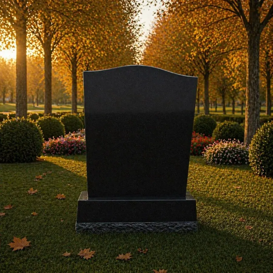 Serpentine Upright Granite Headstone 22 x 6 x 30