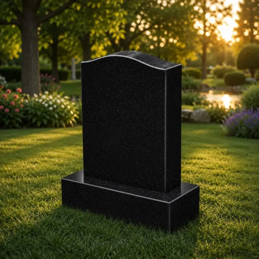 Serpentine Upright Granite Headstone 20 x 8 x 22