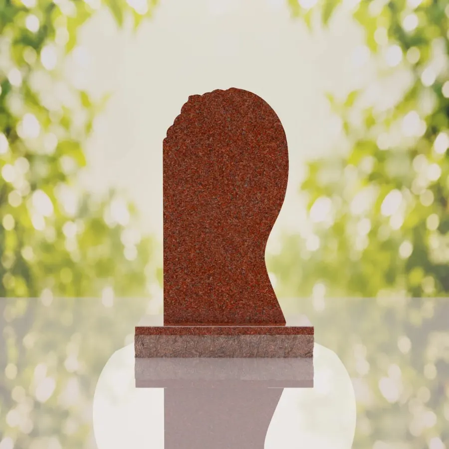 Shooting Star Granite Memorial Headstone view 4
