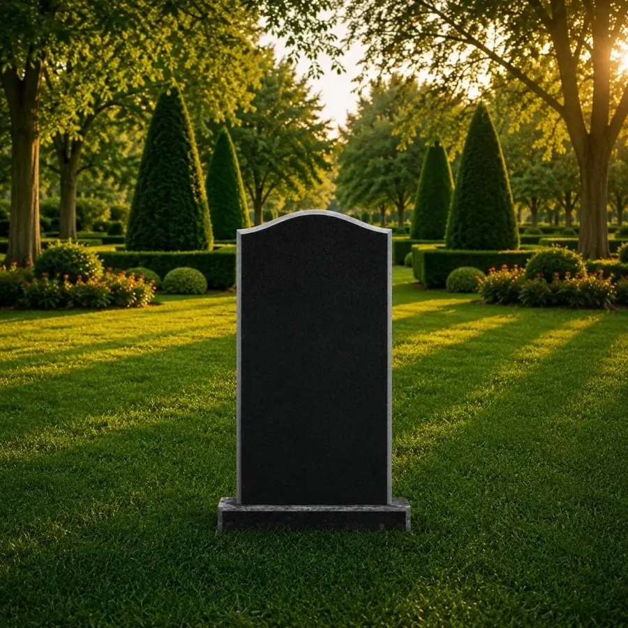 Serpentine Upright Granite Headstone 26 x 5 x 47
