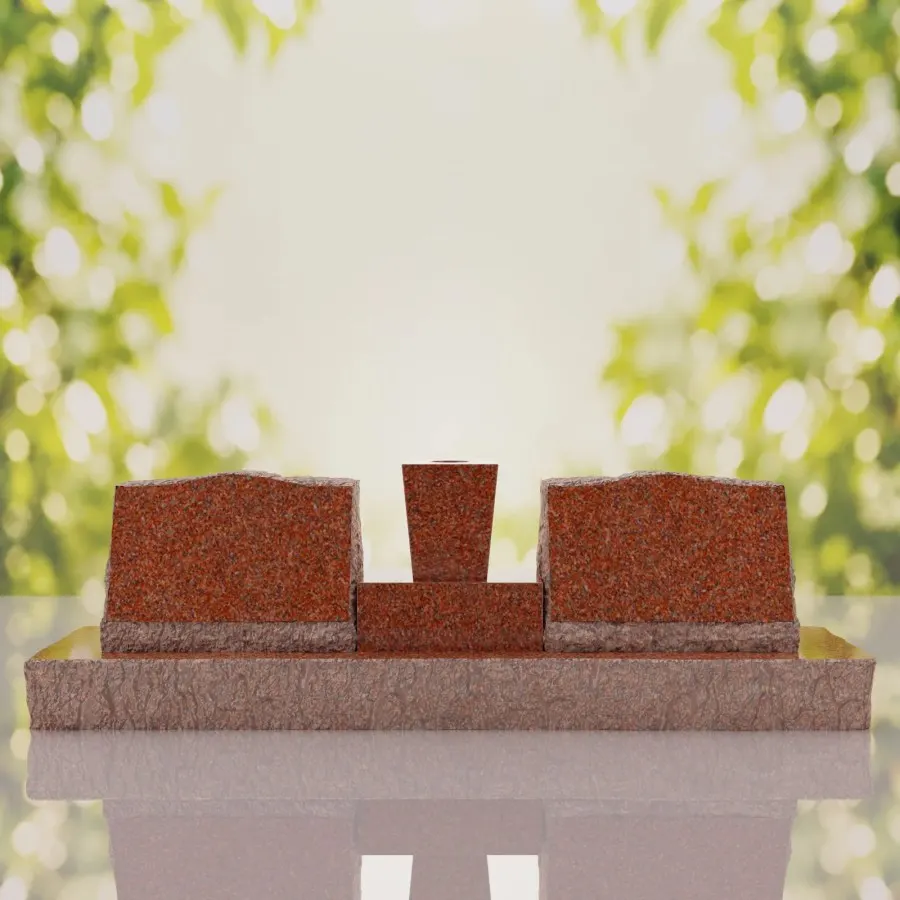 Slant Companion Headstone view 2