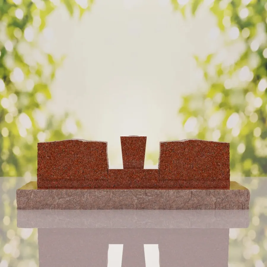 Slant Companion Headstone view 3