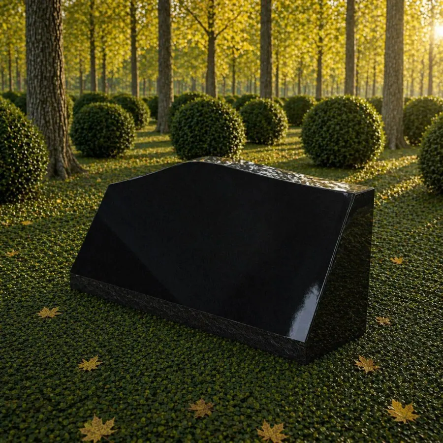 Companion Slant Marker Headstone (slant granite headstone 5)
