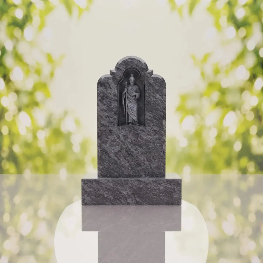 St. Jude Granite Headstone view 2