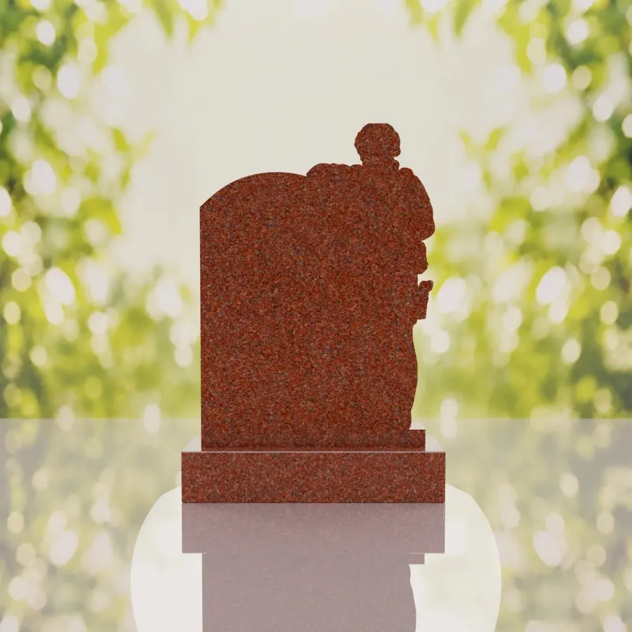 Standing Soldier Granite Memorial Headstone view 4