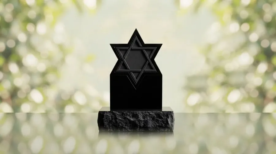Star of David Headstone view 2