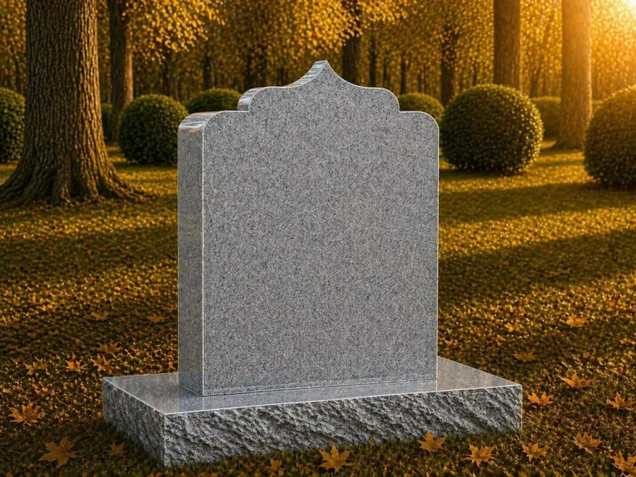 Stepped Top Upright Headstone 18 x 3 x 20 — Design 2