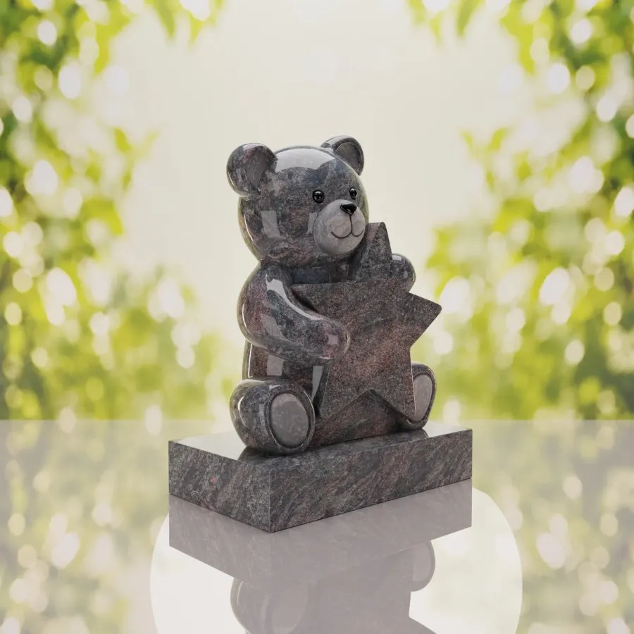 Teddy Bear Star Child Headstone view 4